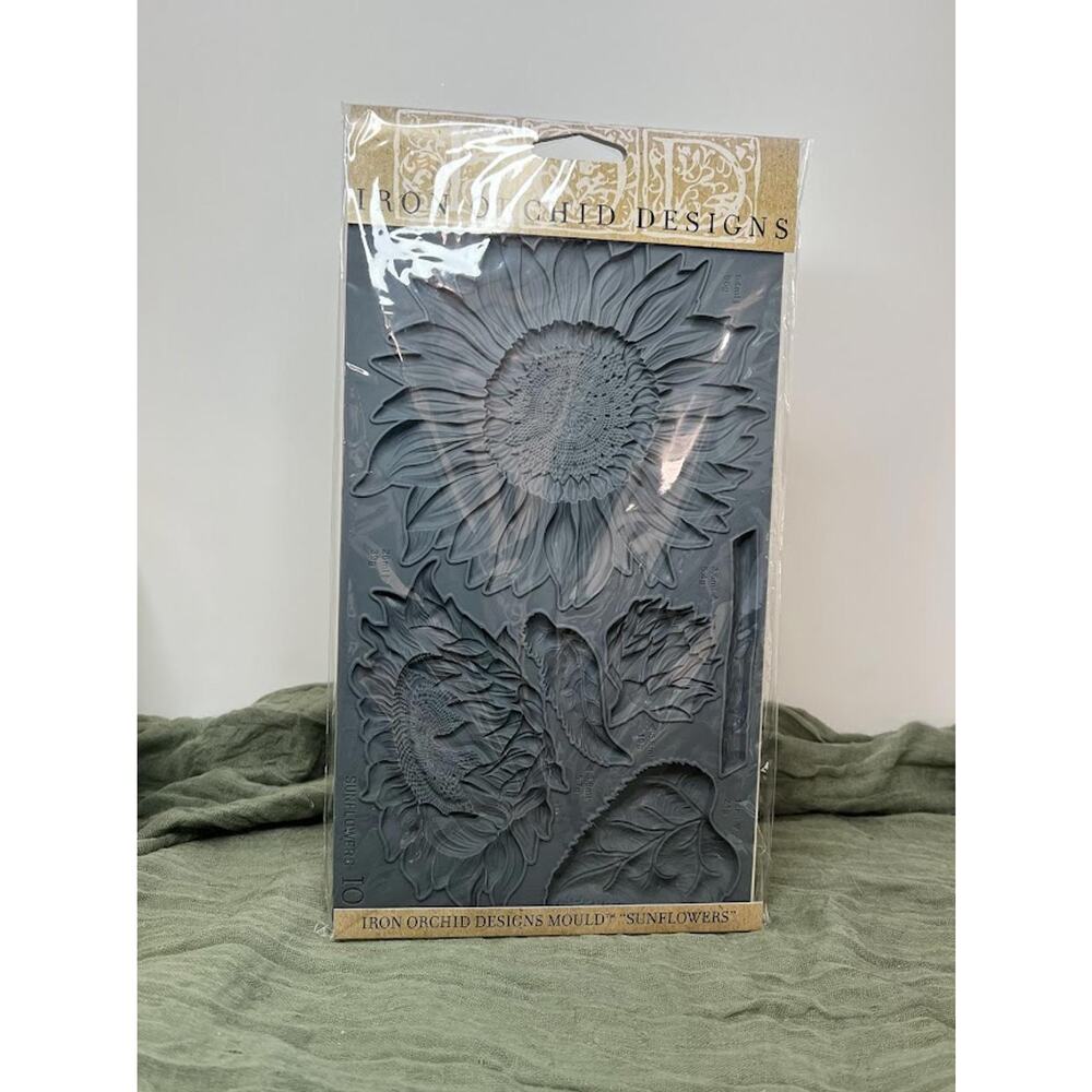 Sunflowers - Iron Orchid Designs Decor Mould - Brand New